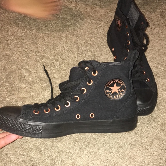Converse | Shoes | Black And Rose Gold 